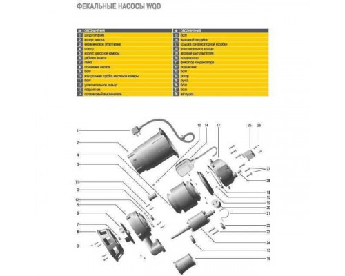 Насос фекальный  Optima WQD 8-12 0,9кВт